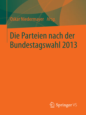 cover image of Die Parteien nach der Bundestagswahl 2013
